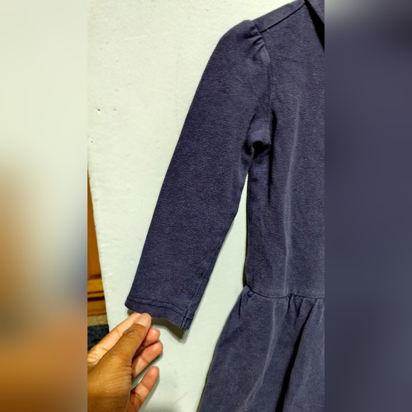 American Living Cotton Navy Blue Long-Sleeve Polo Dress  2/2T - Picture 5 of 9